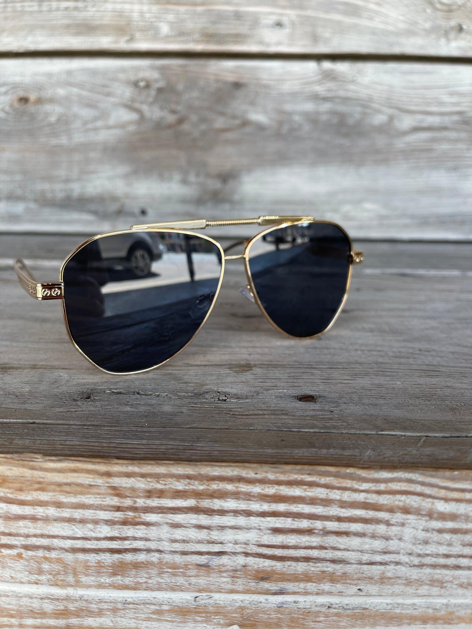Black Out Gold Sunglasses