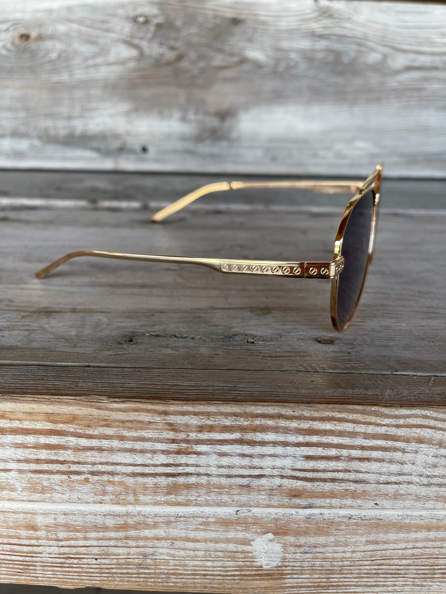 Gold and Brown Sunglasses