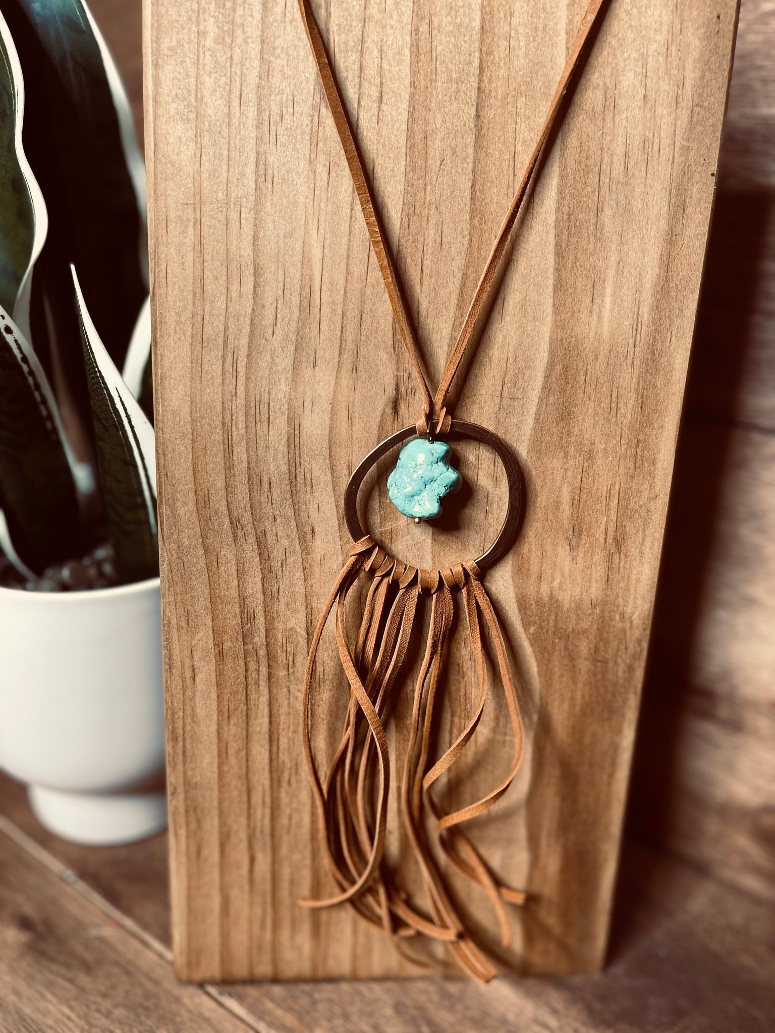 Long Leather Necklaces