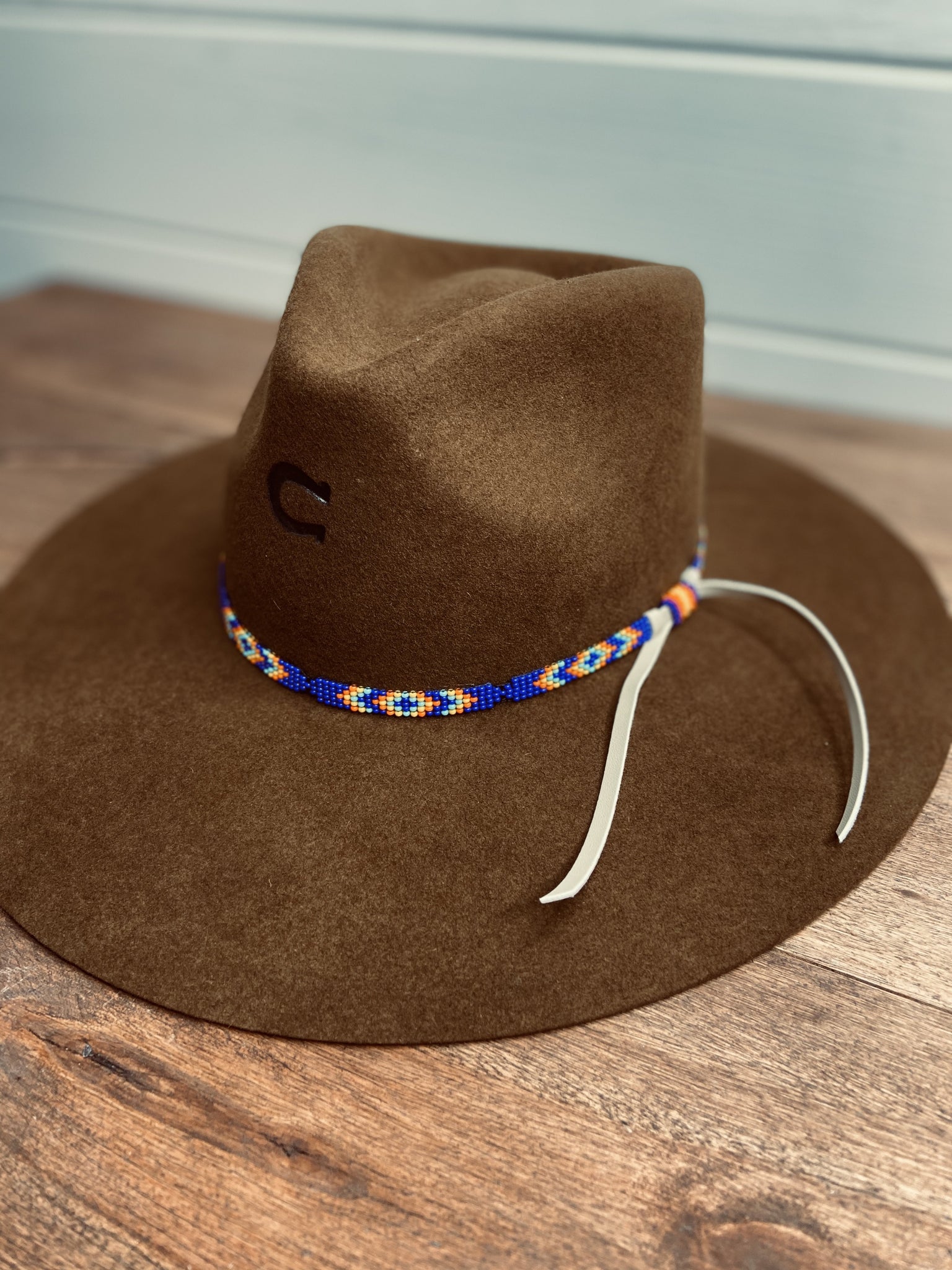 Aztec Beaded Band Charlie Hat