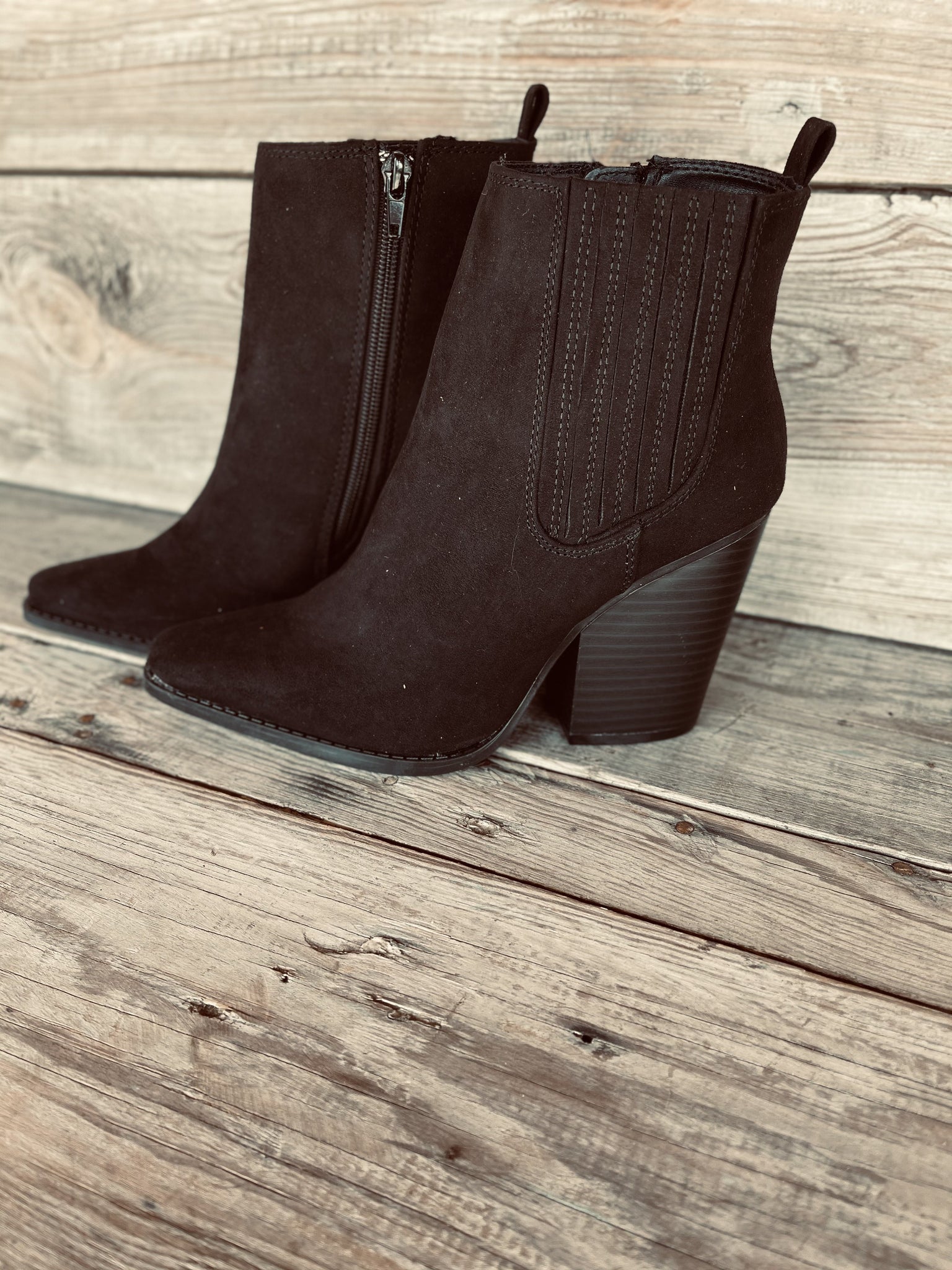 Ally Black Booties